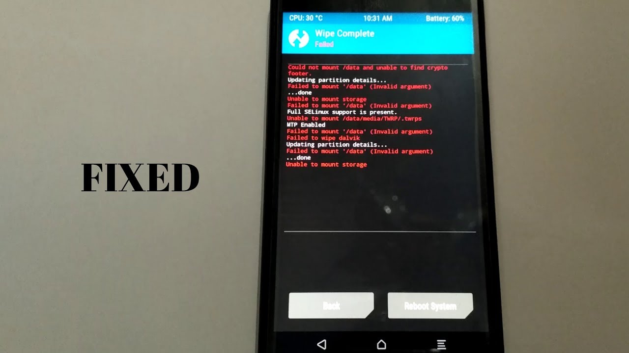 Trik atasi masalah Failed To Mount System (Invalid Argument) pada AccessGo Gotune 3i via TWRP