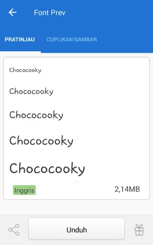 merubah font AccessGo 4E